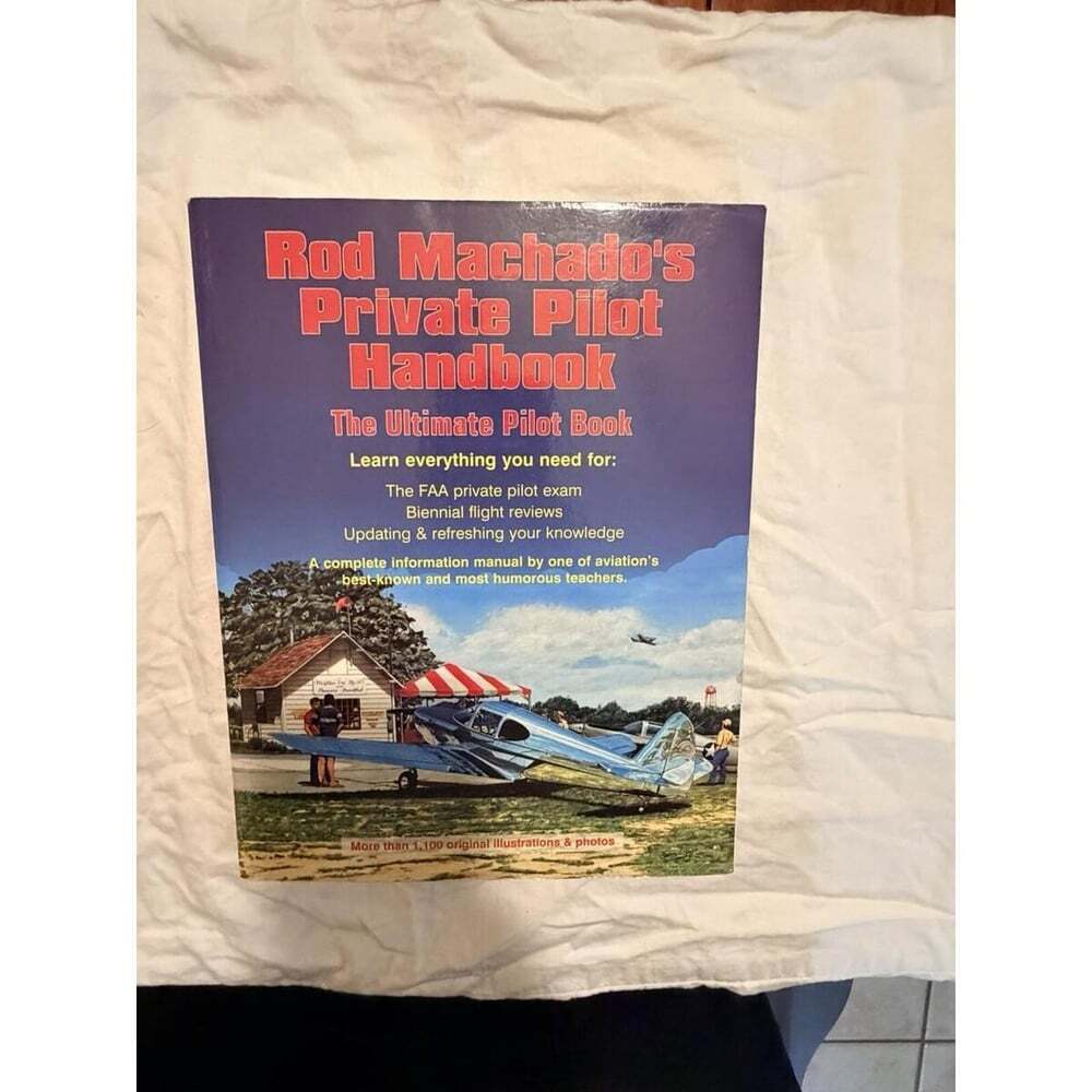 Rod Machado's Private Pilot Handbook SIGNED Humor Flight Training CFI Manual